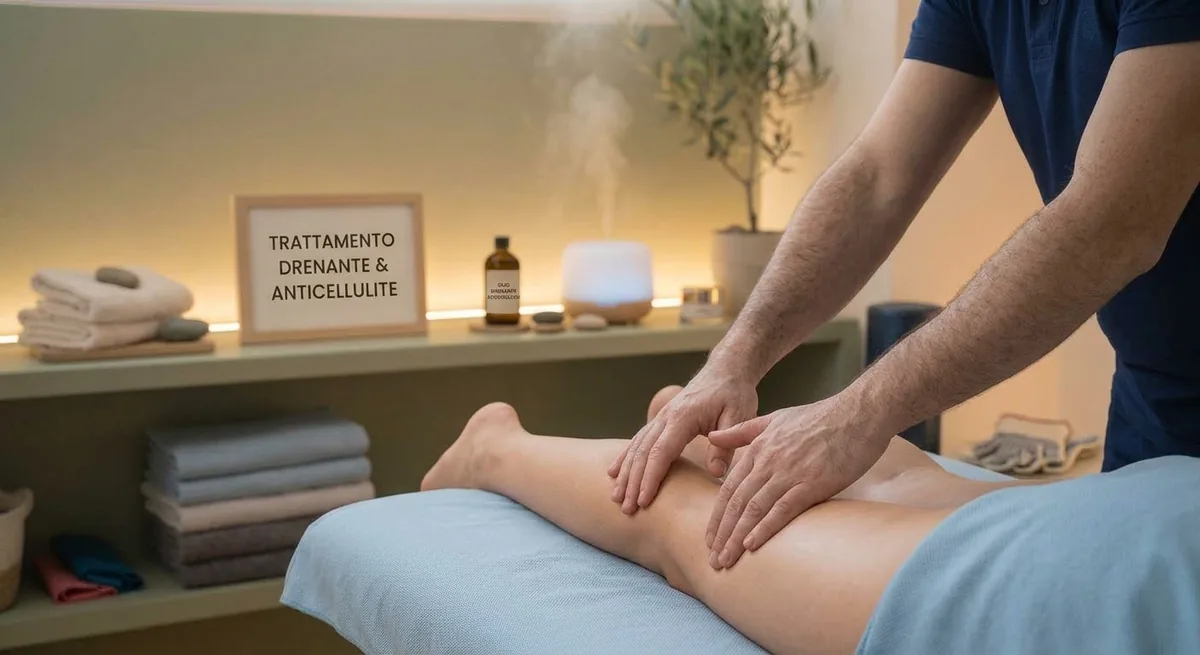 Massaggio drenante anticellulite a domicilio sulle gambe